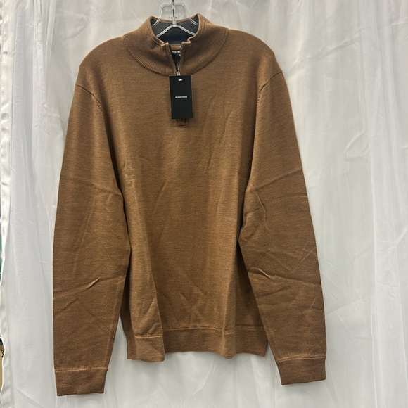 GOING FAST🎉🆕Nordstrom Men’s Washable 100% Merino Wool Quarter Zip Sweater - Picture 3 of 14